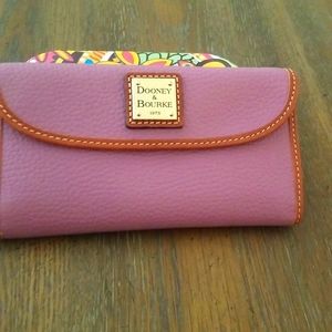 Wallet Pink and orange leather